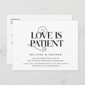 Elegant Classic, Liebe ist geduldig, Nachbezug Postkarte (Vorne/Hinten)