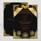 Elegant Classic Marriage Invite Template Einladung (Vorne/Hinten)