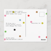 Elegant Classic MERRY CHRISTMAS | Foto Postkarte (Rückseite)