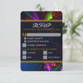 Elegant Classic Modern Floral Pattern #902 Wedding (Stehend Vorderseite)