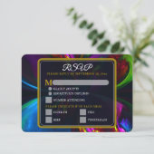 Elegant Classic Modern Floral Pattern #902 Wedding (Stehend Vorderseite)