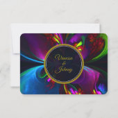 Elegant Classic Modern Floral Pattern #902 Wedding (Rückseite)