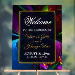 Elegant Classic Modern Floral Pattern #902 Wedding Acrylschild