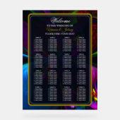 Elegant Classic Modern Floral Pattern #902 Wedding Acrylschild (Vorderseite)