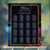 Elegant Classic Modern Floral Pattern #902 Wedding Acrylschild (Neutral)