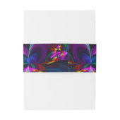 Elegant Classic Modern Floral Pattern #902 Wedding Einladungsbanderole (Rückseitenbeispiel)