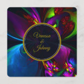 Elegant Classic Modern Floral Pattern #902 Wedding Menükarte (Rückseite)