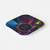 Elegant Classic Modern Floral Pattern #902 Wedding Pappteller (Gewinkelt)