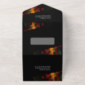 Elegant Classic Modern Trendy Pattern #903 Wedding All In One Einladung (Außenbereich)