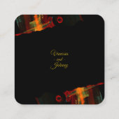 Elegant Classic Modern Trendy Pattern #903 Wedding Begleitkarte (Rückseite)