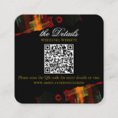 Elegant Classic Modern Trendy Pattern #903 Wedding Begleitkarte (Vorderseite)