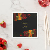 Elegant Classic Modern Trendy Pattern #903 Wedding Serviette (Beispiel)