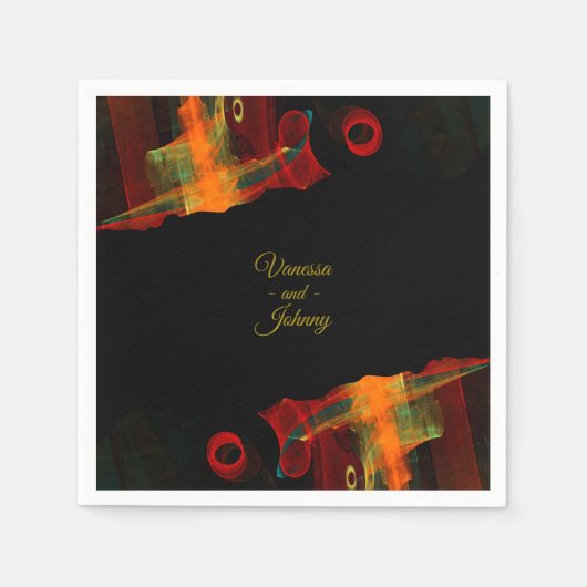 Elegant Classic Modern Trendy Pattern #903 Wedding Serviette (Vorderseite)