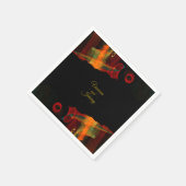 Elegant Classic Modern Trendy Pattern #903 Wedding Serviette (Ecke)