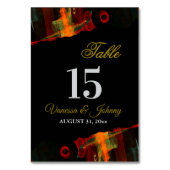 Elegant Classic Modern Trendy Pattern #903 Wedding Tischnummer (Rückseite)