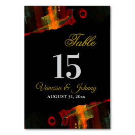 Elegant Classic Modern Trendy Pattern #903 Wedding Tischnummer