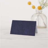 Elegant Classic Navy Blue Wedding Platzkarte (Rückseite)