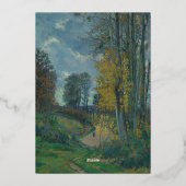 Elegant Classic Old painting Wedding Folieneinladung (Rückseite)