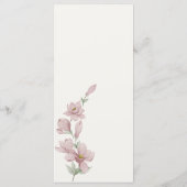 Elegant Classic Purple Florals Wedding Menu Menükarte (Rückseite)