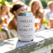 Elegant Classic Script Calligraphy Wedding Dosenkühler