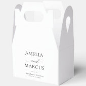 Elegant Classic Script Calligraphy Wedding Geschenkschachtel (Offen)