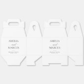 Elegant Classic Script Calligraphy Wedding Geschenkschachtel (Ungeklappt)