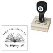 Elegant Classic Script From the Library Of Custom  Gummistempel (Stempel)