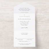 Elegant Classic Wedding All-in-One-Einladung (Innenseite)