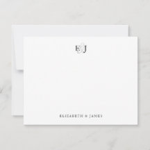 Elegant Classic Wedding Monogram Vielen Dank