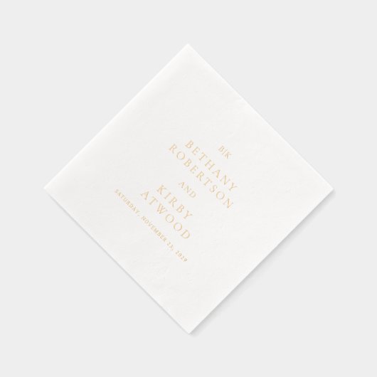 Elegant Classic Wedding Servietten Mit Folie (Rechts)