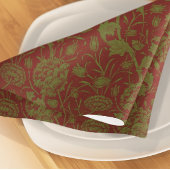 Elegant Classic William Morris Red Green Tischdecke