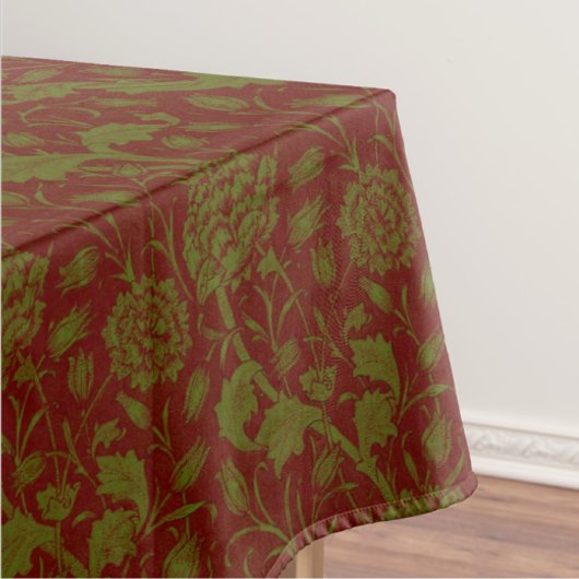 Elegant Classic William Morris Red Green Tischdecke