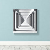 Elegant Classical Colonnade Art - Infinite Archite Leinwanddruck (Insitu (Holzboden))