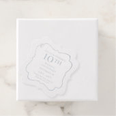 Elegant Classy 10. Hochzeitstag Geschenkanhänger (Mit Box)