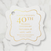 Elegant Classy 40. Hochzeitstag