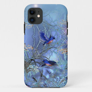 Elegant Classy Blue Birds Bluebirds iPhone 11 Hülle