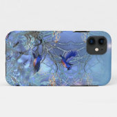 Elegant Classy Blue Birds Bluebirds Case-Mate iPhone Hülle (Rückseite (Horizontal))