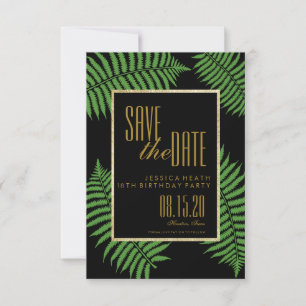 Elegant Classy Bracken 18. Geburtstag Save the Dat Date
