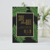 Elegant Classy Bracken Save the Date (Stehend Vorderseite)