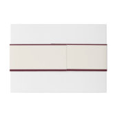 Elegant Classy Burgundy Wedding Einladungsbanderole (Rückseitenbeispiel)