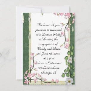 Elegant Classy ChiChi Floral Wedding Verlobung Einladung