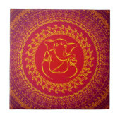 Elegant Classy Ganesh/Indian God Tile Fliese (Vorderseite)