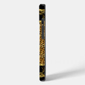 Elegant Classy Gold Leopard Black Case-Mate iPhone Hülle (Rückseite / Links)