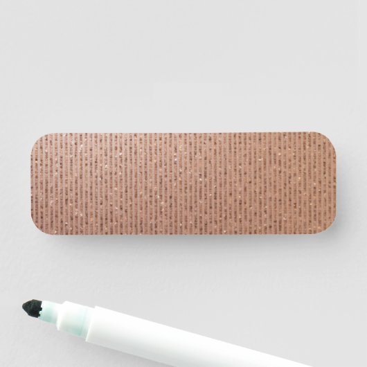 Elegant Classy Gold Sparkle Namensschild (Beispiel)