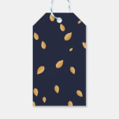 Elegant Classy Navy Geometric Vielen Dank Geschenkanhänger (Rückseite)