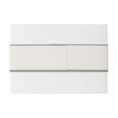 Elegant Classy Sage Green Wedding Einladungsbanderole (Rückseitenbeispiel)