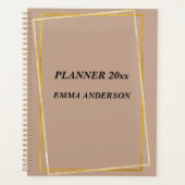 Elegant Clay Gold | Ihr Name Planer (Vorderseite)
