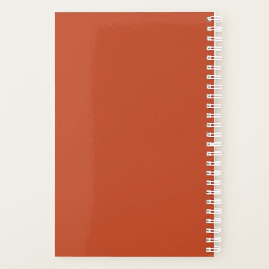 Elegant Clean Mit Monogramm 2024 Weekly Personal Planer (Rückseite)