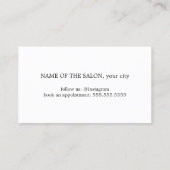 Elegant Clean Red Golden Bold Salon 5+1 Treuekarte (Rückseite)