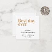 Elegant Clean Wedding Vielen Dank Mitteilungskarte (Vorderseite/Rückseite Beispiel)